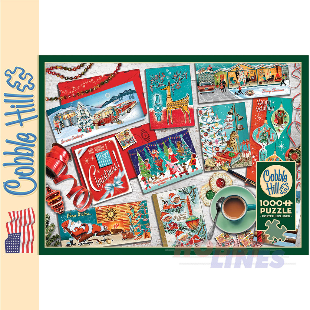 Mid Mod Season's Greetings Cobble Hill puzzle