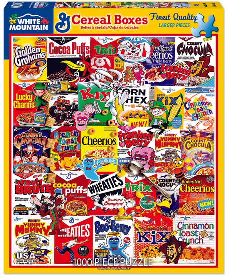Cereal Boxes - 1000pc Puzzle | White Mountain | 1261pz
