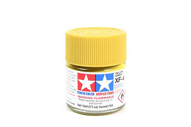 Tamiya Acrylic Mini Paint Xf-4 Yellow Green