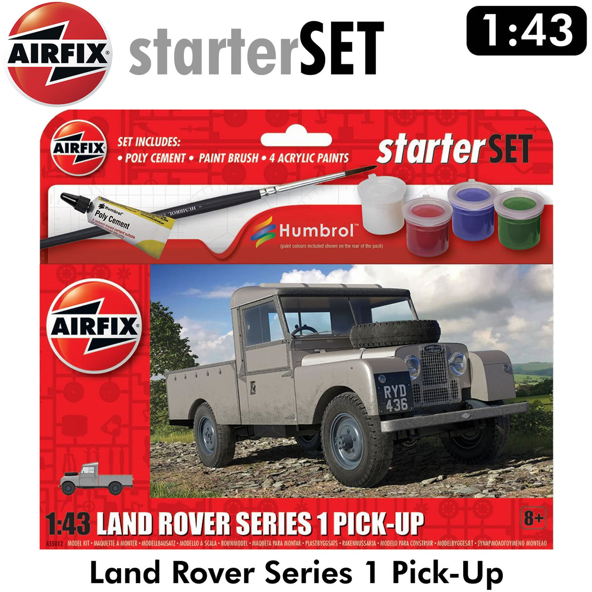 Land Rover Series 1  Starter Set | Airfix | A55012