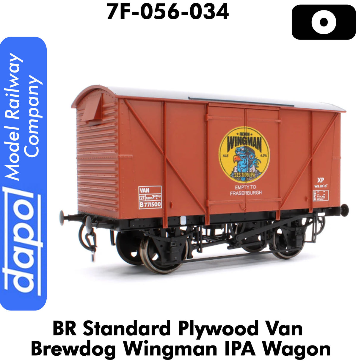 BR Standard Plywood Van Brewdog Wingman IPA Wagon 1:43.5 O | Dapol |  7F-056-034