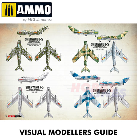 MIG 17F VISUAL MODELLERS GUIDE LIM05 Shenyang J-5 Ammo by Mig Jimenez MIG6084