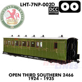Open Third Southern 2466 1924-1935 - DCC - 1.435 OO | Lionheart Trains |  LHT-7NP-002D