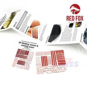 3D Welding seams & Casting scars vol.01 1:35 Acrylic Colored Resin upgrade parts Red Fox Studio 35018