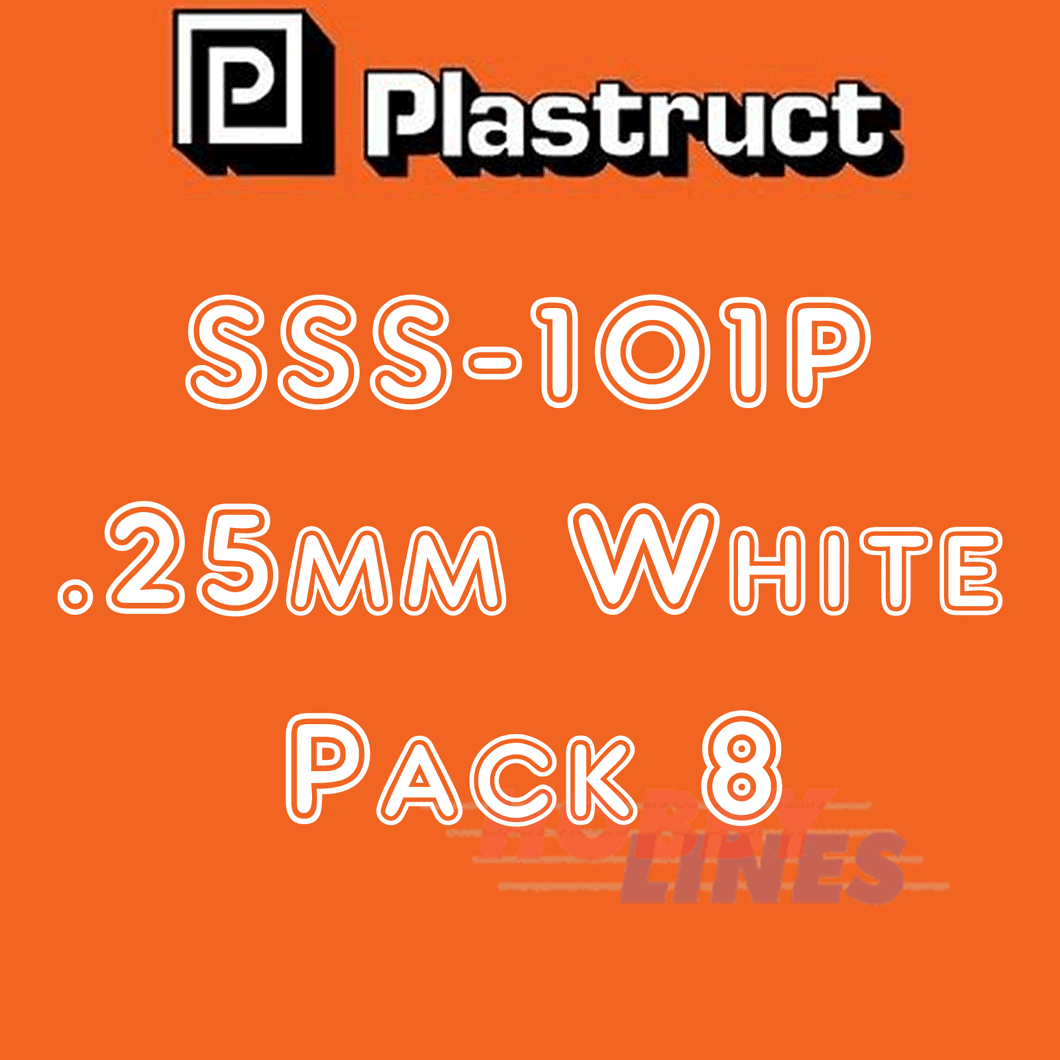 CLEAR & WHITE STYRENE SHEET range styrene ABS plastic polystyrene SSS PLASTRUCT