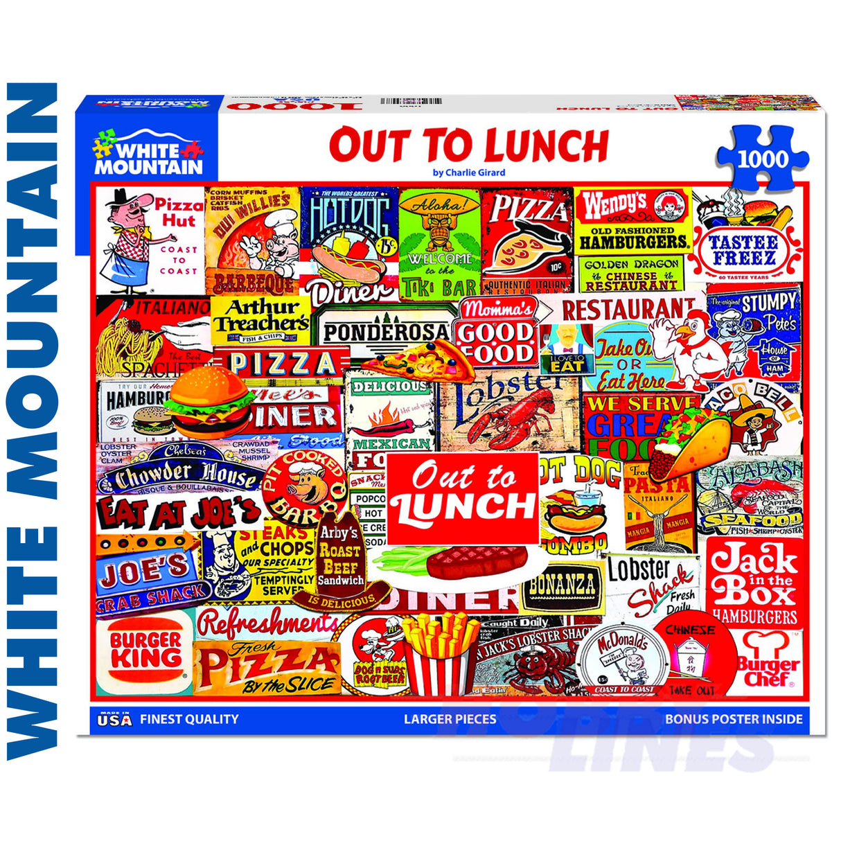 Out To Lunch 1000 Pieces jigsaw puzzle 1660