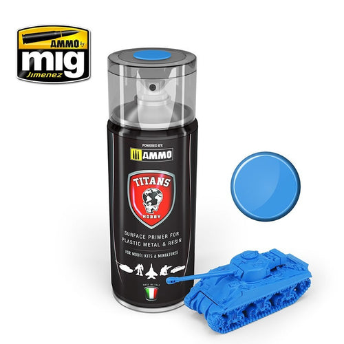 Titan Hobby Space Blue Matt Primer 400Ml Ammo by Mig Jimenez