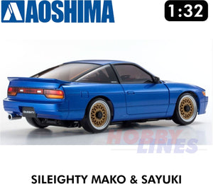 NISSAN 180SX SILEIGHTY MAKO & SAYUKI "Initial D" 1:32 model kit Aoshima 00898