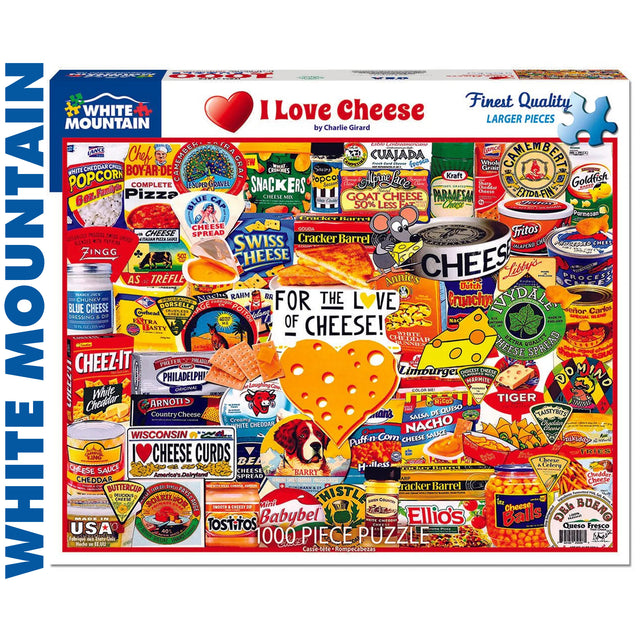 I Love Cheese - 1000pc Puzzle | White Mountain | 1578pz