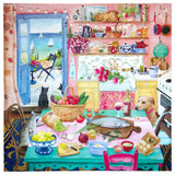 eeBoo PINK KITCHEN 1000 pc Square Jigsaw Puzzle Super Deluxe PZTPNK