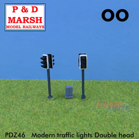Modern Traffic Lights - Double Head | P&D Marsh | Z46