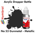 Acrylic Dropper - No 53 Gunmetal - Metallic | Humbrol | DB0053