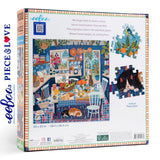 eeBoo BLUE KITCHEN 1000 pc Square Jigsaw Puzzle Super Deluxe PZTBUK