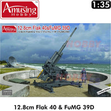 Load image into Gallery viewer, 12.8cm Flak 40 &amp; FuMG 39D model kit Amusing Hobby 35A020
