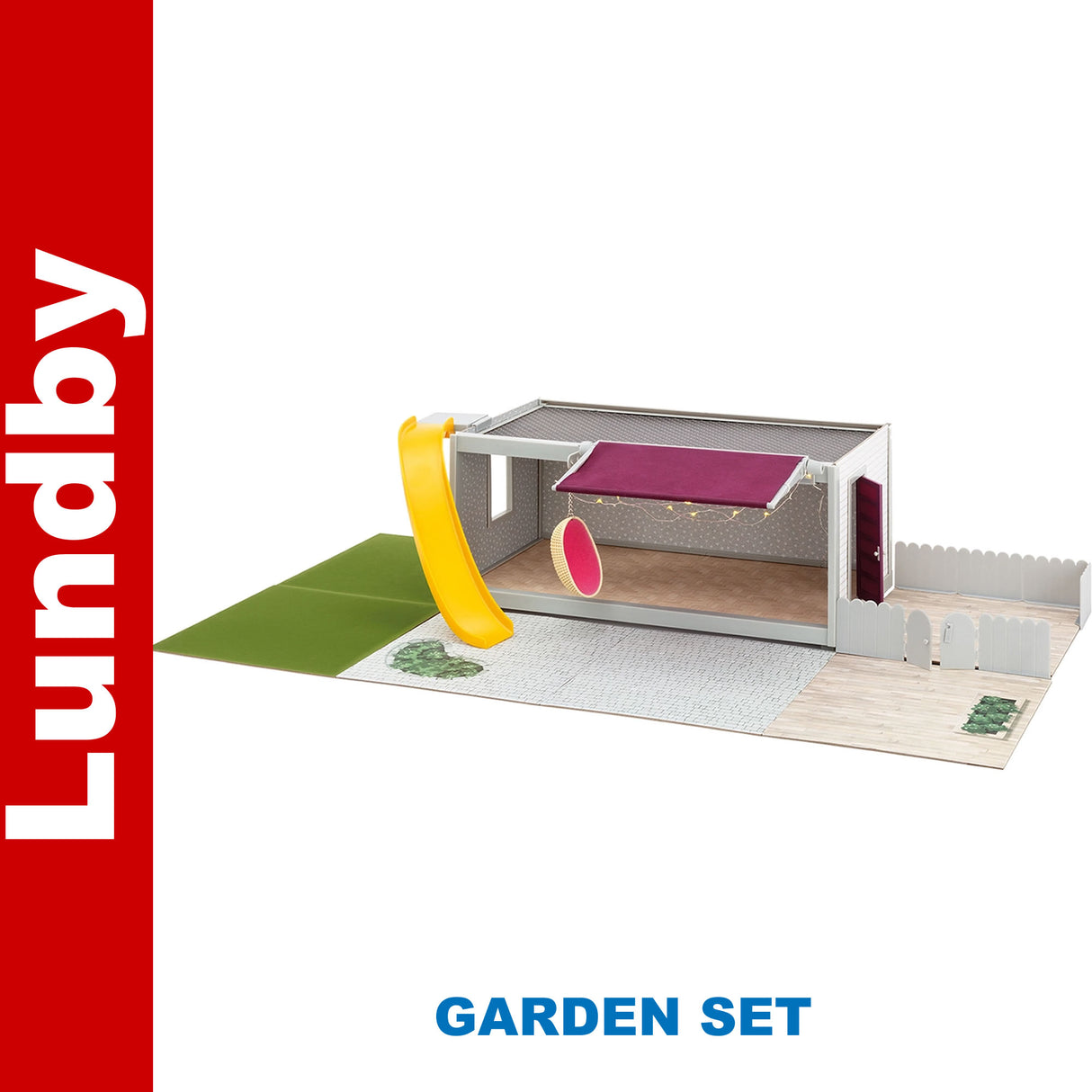 LUNDBY GARDEN SET play leisure area Doll's House 1:18 Sweden 60-1028-00