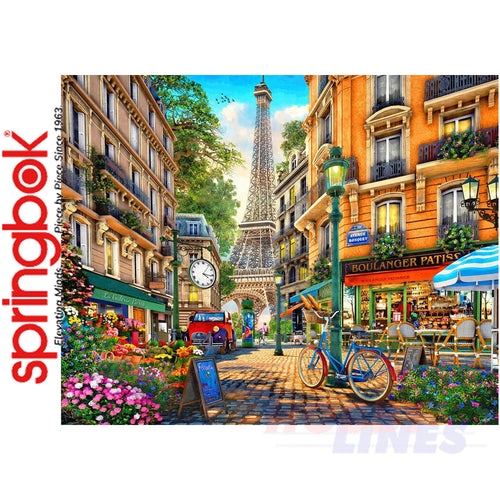 PARIS AFTERNOON 1000 piece SPRINGBOK Jigsaw Puzzle Random Cut Super Deluxe