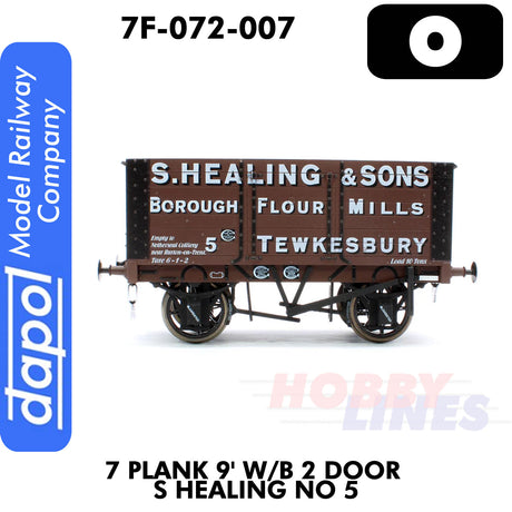 7 Plank 9' W/B 2 Door S Healing No 5 Wagon | Dapol | 7F-072-007