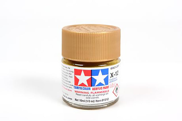 Tamiya Acrylic Mini Paint X-12 Gold Leaf