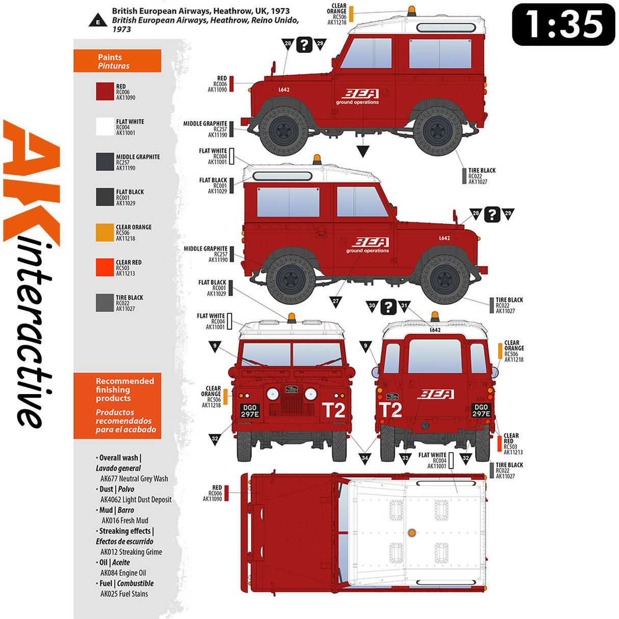 Land Rover 88 - Series IIA Station Wagon - Model Kit | AK interactive | AK35013