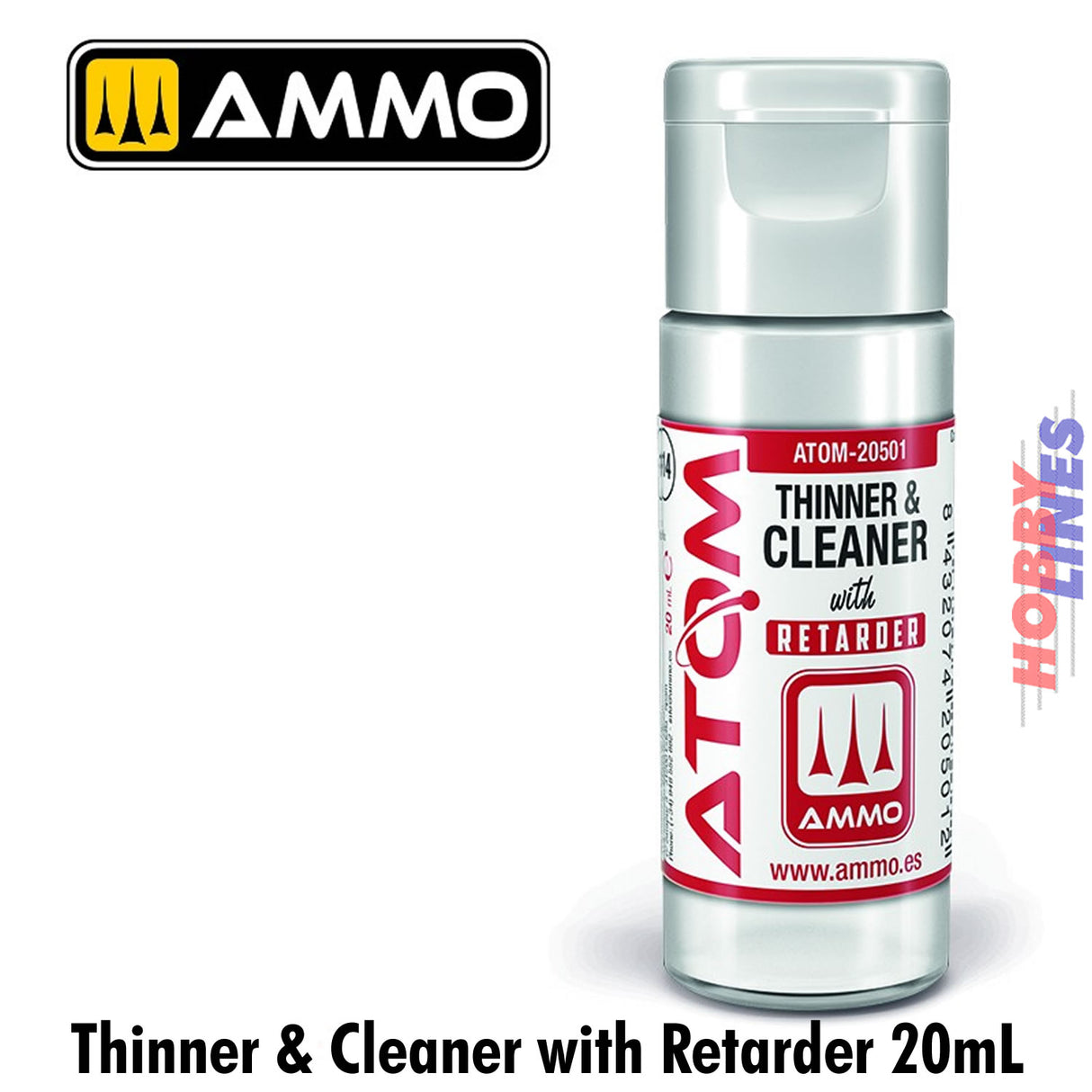 ATOM Thinner & Cleaner with Retarder 20 ml Acrylic ATOM-20501