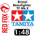 Bristol Beaufighter TF Mk.X for 1:48 Tamiya kit Red Fox Studio RFSQS-48064