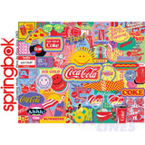 COCA-COLA POP ART 1000 piece SPRINGBOK Jigsaw Puzzle Random Cut Super Deluxe