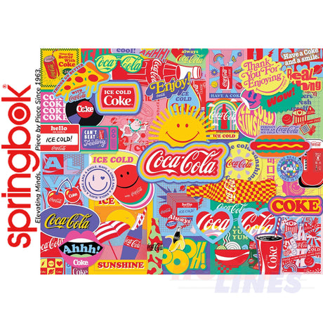 COCA-COLA POP ART 1000 piece SPRINGBOK Jigsaw Puzzle Random Cut Super Deluxe