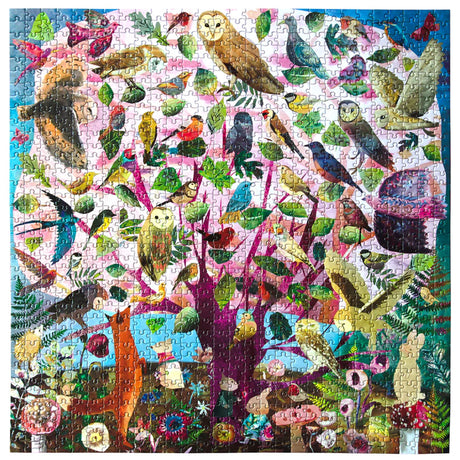 eeBoo PARLIAMENT OF OWLS 1000 pc Square Jigsaw Puzzle Super Deluxe PZTOWL