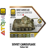 ATOM Soviet Camouflage 1935-45 Set -  6 20ml Acrylic Paint | Ammo by Mig Jimenez 