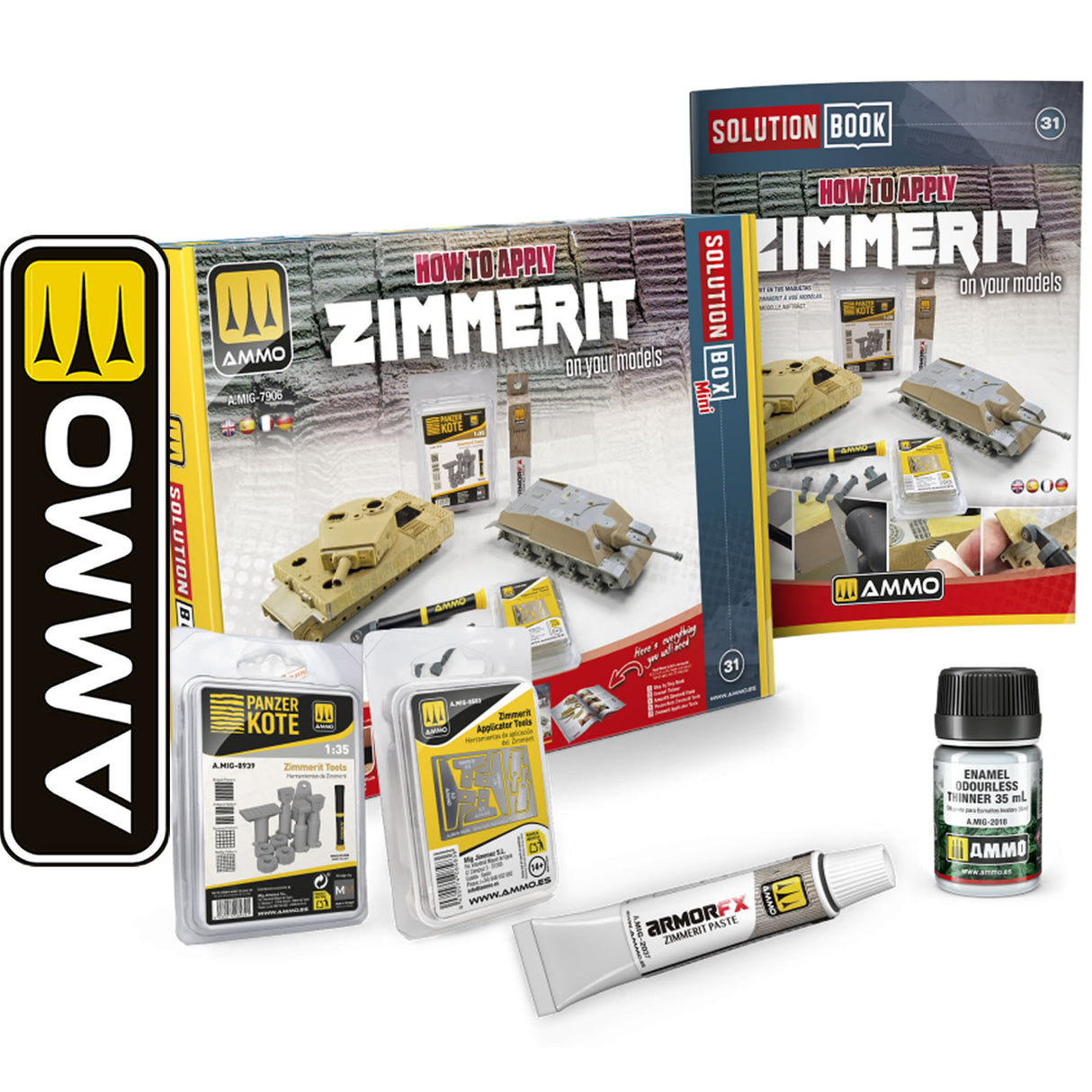 Solution Box Mini 31 - How to apply Zimmerit  | Ammo by Mig Jimenez | MIG7906