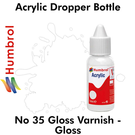  Acrylic Dropper - No 35 Gloss Varnish - Gloss | Humbrol | DB0035