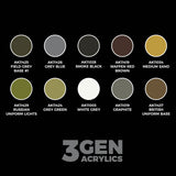German Panzergenadier Division Europe - Wargame Starter Set - 3G Acrylic Paint x 10 | AK interactive | AK11781
