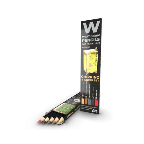 Weathering Pencils - Chipping and Aging Set | AK interactive | AK10042