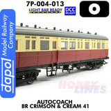Autocoach BR Crimson & Cream 41 Coach - DCC & Lightbar Ready | Dapol | 7P-004-013