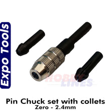 Load image into Gallery viewer, PIN CHUCK SET ZERO-2.4mm Expo Tools 12808
