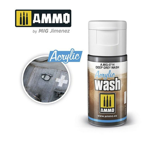 Ammo ACRYLIC WASH RANGE 15ml jar/bottles Full Colour Range By Mig Jimenez