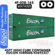 45ft Container High Cube Eucon Weathered 4580068 / 45692327 | Dapol |4F-028-163