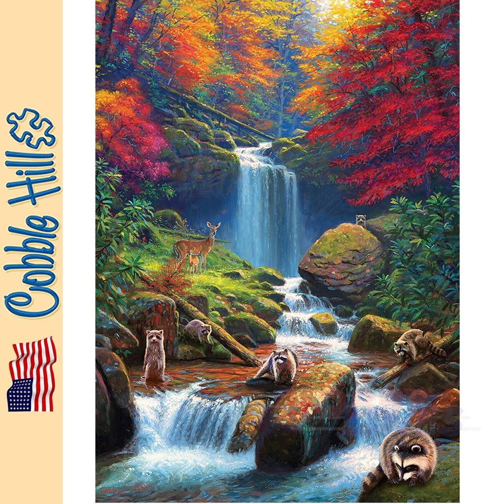 Mystic Falls in Autumn Cobble Hill puzzle 1000pc CH40002