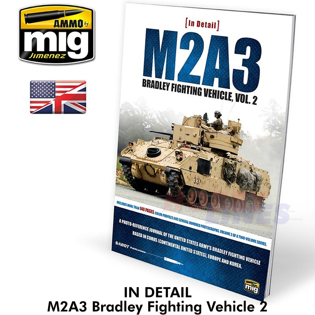 M2A3 BRADLEY FIGHTING VEHICLE 2 In Detail Book Ammo by Mig Jimenez MIG5952