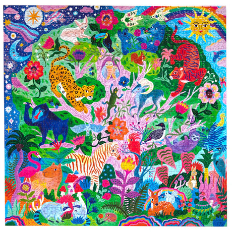 eeBoo LIFE IN A TREE 1000 pc Square Jigsaw Puzzle Super Deluxe PZTLFT