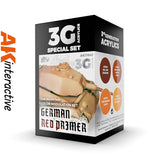 3G Special Set - German Red Primer - 4 x 17ml Acrylic Paint | AK interactive | AK11641