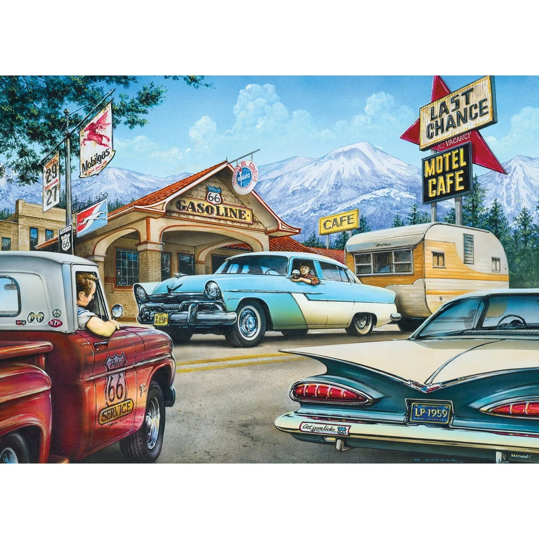 Cruisin' Route 66 - On the Road Again - 1000pc Puzzle | Masterpieces | MSP-71734