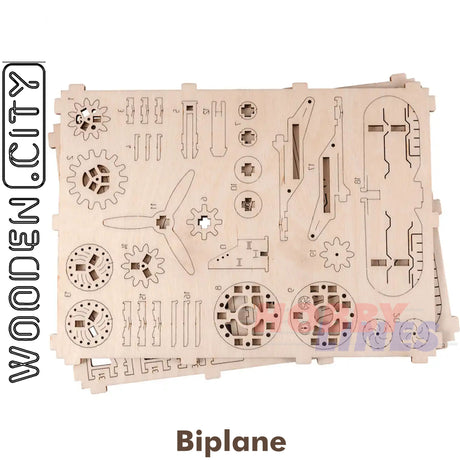 Bi-Plane -3D Puzzle | Wooden City |  WR304