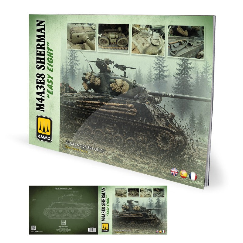 M4A3E8 SHERMAN "EASY EIGHT" - Visual Modelers Guide (English) | Ammo by Mig Jimenez |  MIG6326