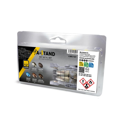 A-Stand -  Hot Metal Set - 5 x 30ml Bottles | Ammo by Mig Jimenez | MIG7527