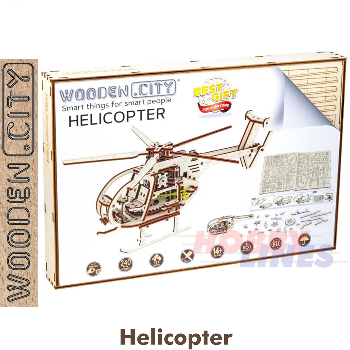 Helicopter- 3D Puzzle | Wooden City |  WR344