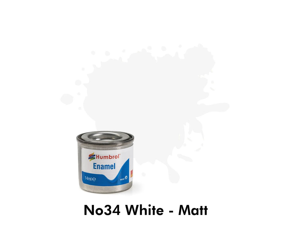 Enamel Tinlets No 34 White Matt