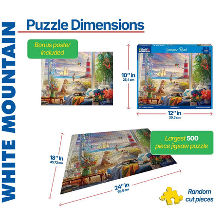 Summer Read - 500pc Puzzle | White Mountain | 2097pz