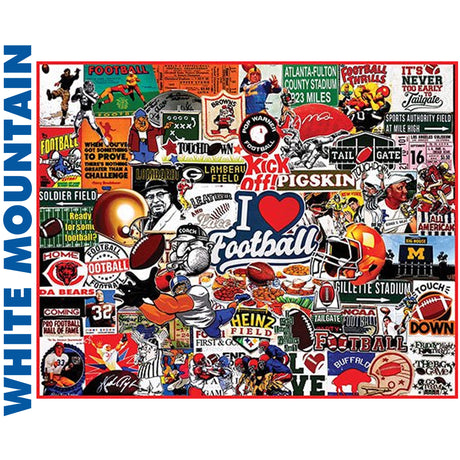I Love Football - 1000pc Puzzle | White Mountain | 1771pz
