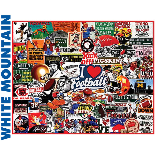 I Love Football - 1000pc Puzzle | White Mountain | 1771pz